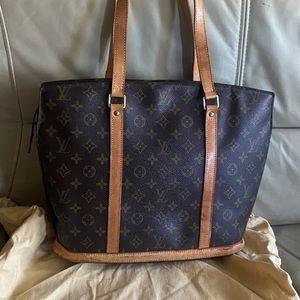 Authentic LOUIS VUITTON Babylone Monogram Canvas Shoulder Tote Bag made in USA